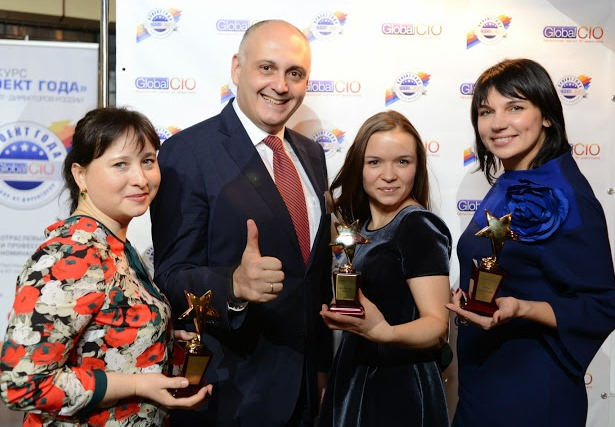 Представители «М.Видео» и NOVARDIS на Церемонии награждения «Проект Года 2014»: Ольга Горкунова, руководитель центра компетенции SAP 